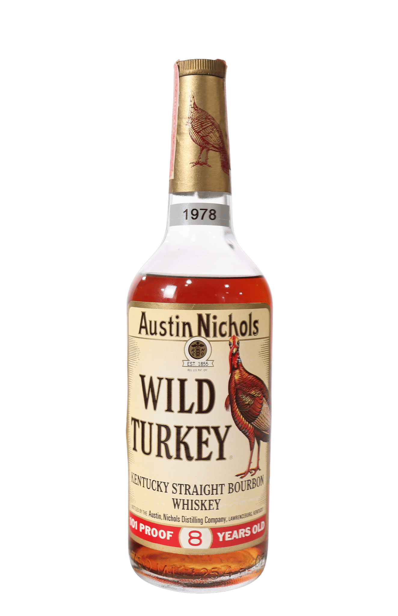Wild Turkey 8yr 101 Proof Bourbon 1978 Rare Whiskey | Whiskey Source